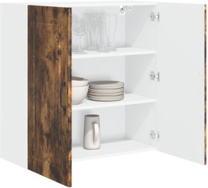 vidaXL vidaXL Front do zmywarki z półką Dąb wędzony 80 x 31 x 80 cm 3