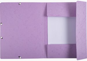 Exacompta Elastic folder Pastel Purple 24x32 cm fits A4 sheets - 400 grams solid colored cardboard - wyprodukowano we Francji 8