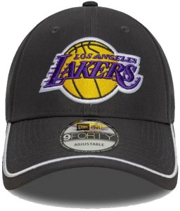 New Era Czapka z daszkiem NEW ERA LA Lakers NBA Piping Dark Grey 9FORTY 2