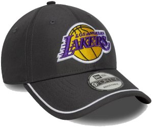 New Era Czapka z daszkiem NEW ERA LA Lakers NBA Piping Dark Grey 9FORTY 3