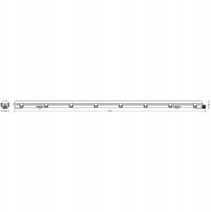 Osram DAMP PROOF ESSENTIAL 150CM 2X19W840 3