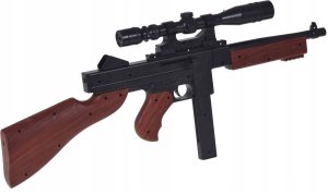 Skleplolki ZABAWKA KARABIN MASZYNOWY JAK TOMMY GUN MANUAL CELOWNIK LUNETA KULKI 5