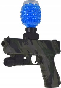Skleplolki PISTOLET NA KULKI ŻELOWE AUTOMAT BATERIA OKULARY 1000KULEK CELOWNIK GRANAT 3