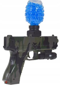 Skleplolki PISTOLET NA KULKI ŻELOWE AUTOMAT BATERIA OKULARY 1000KULEK CELOWNIK GRANAT 4