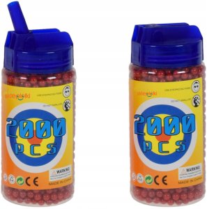 Skleplolki 2000 SZTUK KULEK PLASTIKOWYCH DO PISTOLETU KARABINU BB 6MM RÓŻNE KOLORY 4