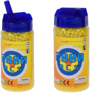 Skleplolki 2000 SZTUK KULEK PLASTIKOWYCH DO PISTOLETU KARABINU BB 6MM RÓŻNE KOLORY 2