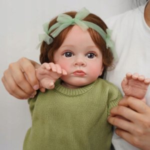 Anek Realistyczna Lalka Niemowlę Julia 55cm | Silikonowa Dziewczynka Jak Żywa 7