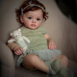 Anek Realistyczna Lalka Niemowlę Julia 55cm | Silikonowa Dziewczynka Jak Żywa 9