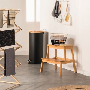 5five Taboret, stołek 2-stopniowy, bambusowy, pomocnik, drabinka 5