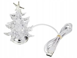 Lampki choinkowe Sygonix SY-4722058 Choinka RGB Przezroczysty Srebrny 3