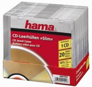 Hama Pudełko Slim na płyty CD 20 szt. Transparentne 2