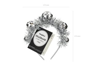 Party Deco Opaska Kule Disco 17,5x17,5cm srebrny 94277 4