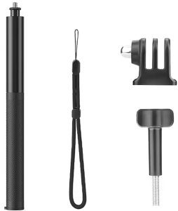 Monopod Puluz TELESKOPOWY MONOPOD ALUMINIOWY 133CM Z GWINTEM 1/4" DO KAMER INSTA360 / DJI / GOPRO 3