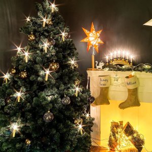 Lampki choinkowe JoyLight Lampki choinkowe świeczki timer pilot 10 LED ciepły biały 3
