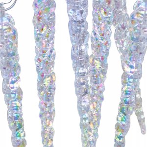 Jumi Sople Lodu opalizujące dekoracja wisząca 17,5 cm 6 szt 2