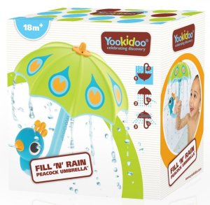 Yookidoo YOOKIDOO Zabawka do kąpieli Parasolka Paw Zielona 40323/ 3