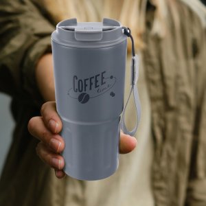 Orion 590 ml ORION Termo Szary Coffee Time z Uchem Szczelny 3