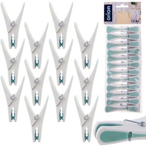 Vilde Klamerki na pranie ORION plastikowe 12 szt. niebieskie mocny zatrzask (ORI_531155) 5