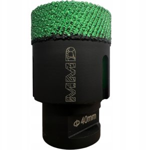 Falon-Tech Otwornica diamentowa brazowana MMD 40 mm M14 do gresu ceramiki płytek 10