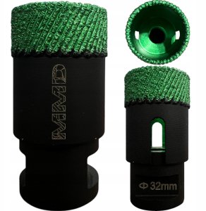 Falon-Tech Otwornica diamentowa brazowana MMD 32 mm M14 do gresu ceramiki płytek 6