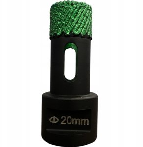 Falon-Tech Otwornica diamentowa brazowana MMD 20 mm M14 do gresu ceramiki płytek 8