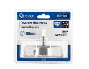 Geko Wiertło koronowe diamentowe GEKO 110 mm do gresu, ceramiki, kamienia 4