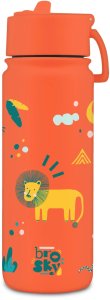 Brosky Brosky Kids Ceglasta butelka na wodę dla dzieci w motyw safari 550 ml 2