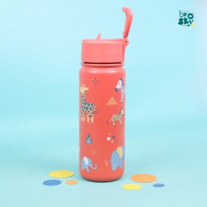 Brosky Brosky Kids Ceglasta butelka na wodę dla dzieci w motyw safari 550 ml 5