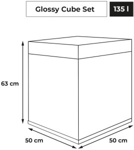 Aquael AQUAEL ZESTAW DROP GLOSSY CUBEST 50 D&N BIAŁY+SZAFKA 13