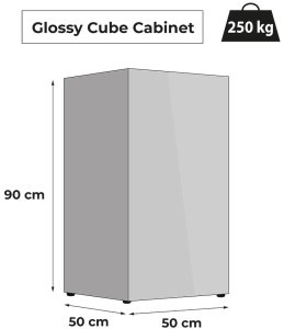 Aquael AQUAEL ZESTAW GLOSSY CUBEST 50 D&N SZARY+SZAFKA 12