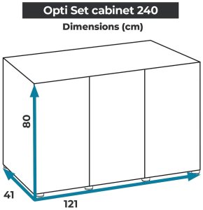 Aquael AQUAEL ZESTAW OPTISET 240 BIAŁY 2.0+SZAFKA 15