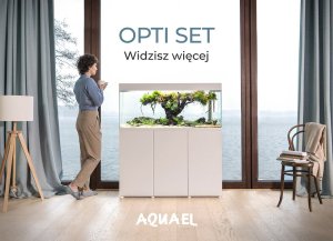 Aquael AQUAEL ZESTAW OPTISET 200 BIAŁY 2.0+SZAFKA 19