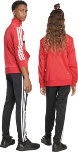 Adidas Dres dla dzieci adidas Seasonal Essentials Tiberio 3-Stripes Tricot czerwono-czarny JI6214 140cm 3