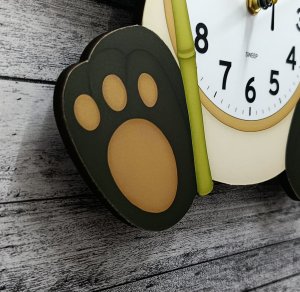 JVD Zegar ścienny HJ113 dziecięcy miś panda 27x40 cm . 5