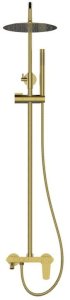 Zestaw prysznicowy Invena Show set with show mixer Nestos. BR gold 2