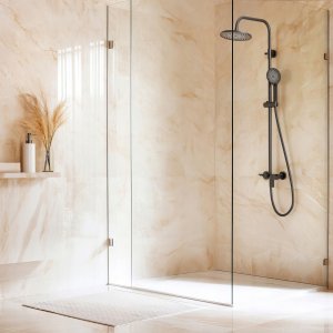 Zestaw prysznicowy Invena Shower set RIKIA with mixer black 5
