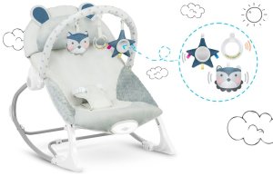 Ricokids Leżaczek bujaczek z wibracją Ricokids - szary EDUKAMP 16
