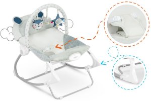 Ricokids Leżaczek bujaczek z wibracją Ricokids - szary EDUKAMP 5