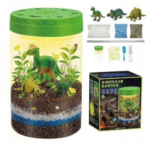 Grafix Dinozaury Terrarium Ogród W Słoiku Lampka Nocna Zestaw Edukacyjny Nasiona 7