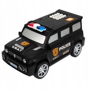 Sferazabawek Skarbonka Sejf Dla Dzieci Policja Swat Auto Samochód Na Hasło Pin Dźwięk 6