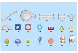 click4TOYS Klocki magnetyczne Tor Magnetyczny 120 El 4