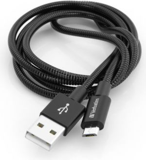 Kabel USB Verbatim USB A -> Lightning, (M/M), czarny, 1m (48858) 1