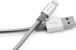 Kabel USB Verbatim USB-A - 1 m Srebrny (48859) 1