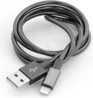 Kabel USB Verbatim USB A -> Lightning, (M/M), szary, 1m (48860) 1