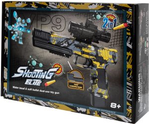 Kontext Pistolet Na Kulki Żelowe Dla Dzieci Automat 2W1 Na Akumulator (500 Kulek) 2