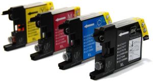 Tusz Activejet Tusz do drukarki Brother, zamiennik LC1240, black, cyan, magenta, yellow (AB-M1240R) 1