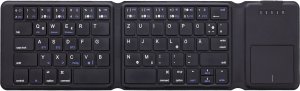 4kom.pl Klawiatury Foldable Bluetooth Keyboard With Touchpad Black Bluetooth 5.4 3
