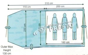 Namiot turystyczny Campus Namiot turystyczny Girona 3 Campus uniw - 5900787425537 12