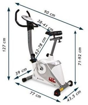 Rower stacjonarny Sapphire sport Rower elektromagnetyczny Ultimate II SG-922B Sapphire biało-srebrny uniw - 2000091016245 17