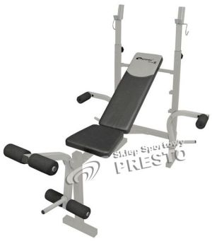 Spokey Zestaw ławka + gryf + 100kg obciążeń uniw - 2000091015243 7